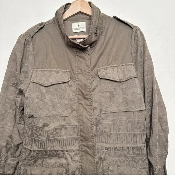 Maison Scotch Womens  M Brown Military Jacket Gorp Core - Picture 2 of 13